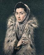 GRECO, El Lady with a Fur sfhg Germany oil painting artist